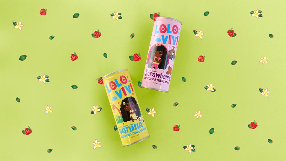 Lolo Vivi Milk Range - Brand Logo Design, Packaging Design, Mascot Design