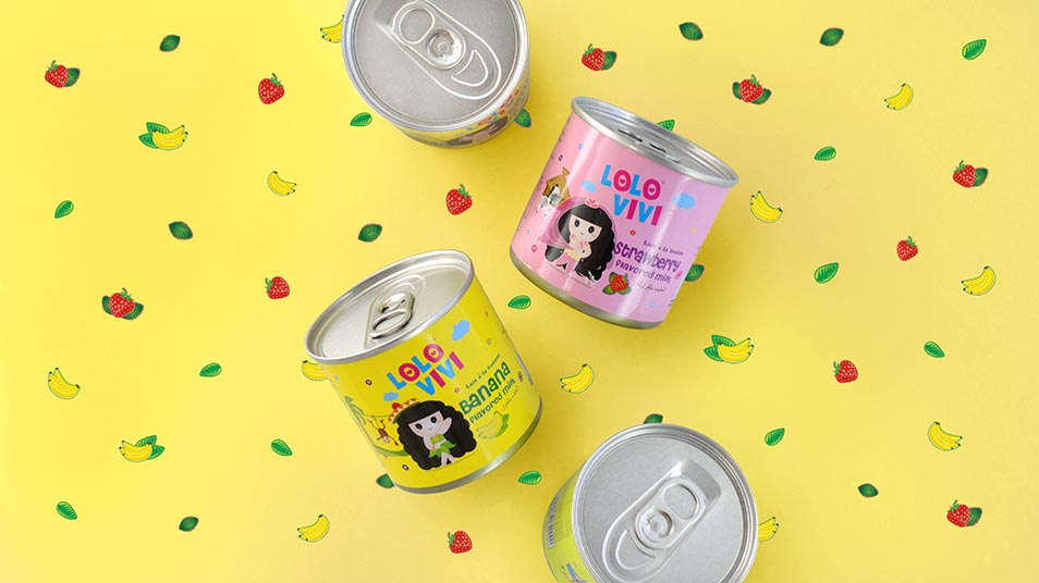 Lolo Vivi Milk Range - Brand Logo Design, Packaging Design, Mascot Design