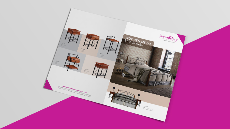 Hommax Furniture - Business Card Design, Stationary Design, Folder Design, Flyer Design, Products Catalogue, Products Brochure
