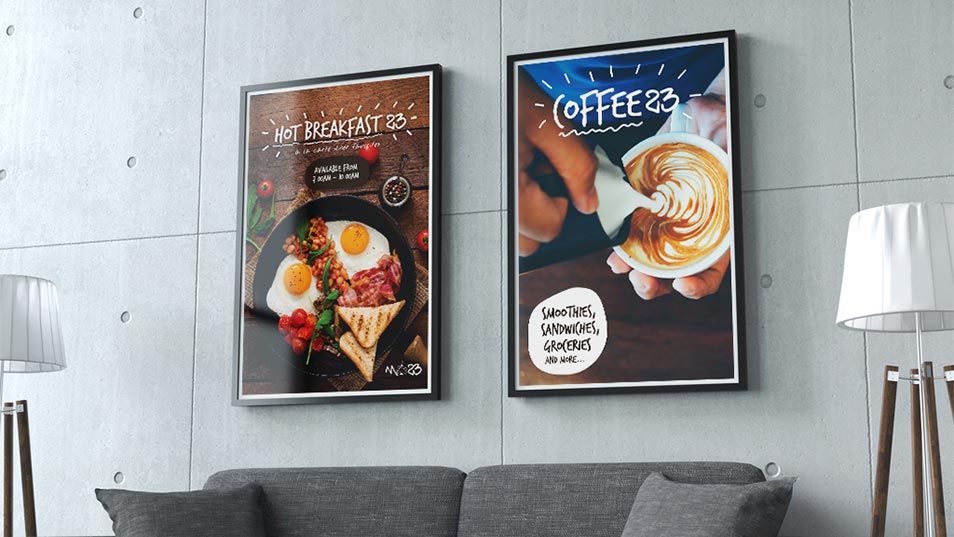 Market 23 - Poster Design,Royalty Card Design, Tabletop Design