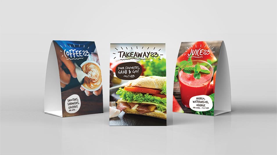 Market 23 - Poster Design,Royalty Card Design, Tabletop Design