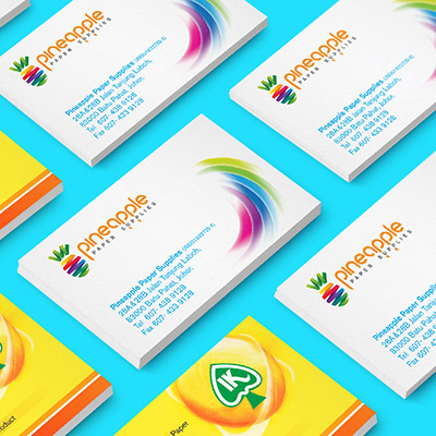 Pineapple Paper Supplies - Brand Logo Design, Business Card Design, Flyer Design