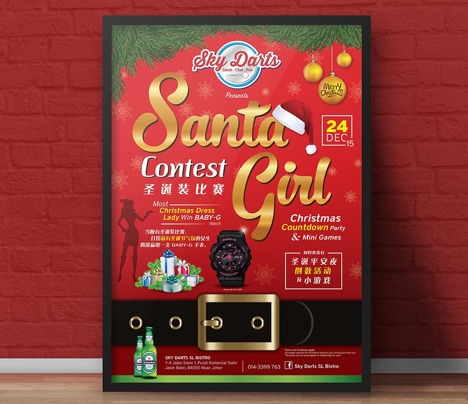 Darts Bistro & Sky Darts Bistro - Poster Design