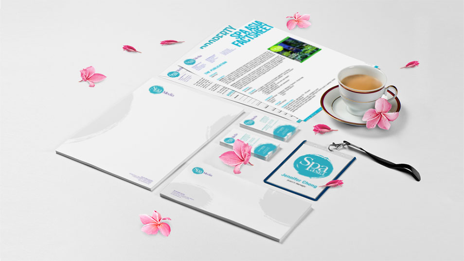 Spa Asia - Brand Logo Design, Stationary Design, Marketing Kit Design